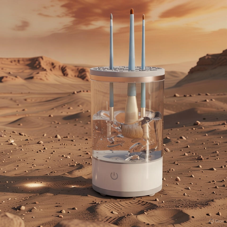 Automatic Electric Makeup Brush Cleaner + FREE 28 Brush Makeup Set